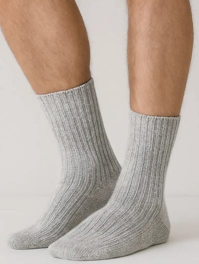 Angro Merino wollen sokken - Warme thermo sokken - stevige werksokken - Duurzame sokken die lang meegaan - 42 - Grijs