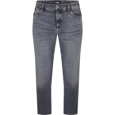 Boss Heren Maine Denim Mid Rise Slim Jeans (Donkergrijs)