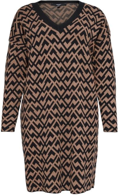 Vero Moda Curve Gebreide jurk VMCARIA Korte jurk