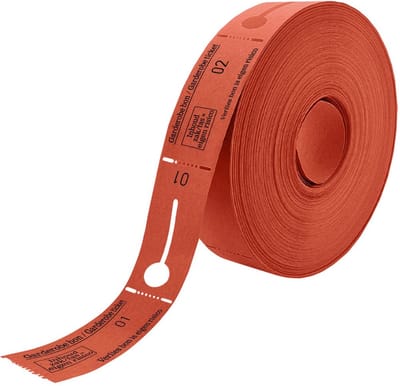 CombiCraft garderobebonnen op rol rood - 5 rollen - 5x500 bonnen