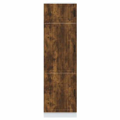 vidaXL - Keukenkast - Lucca - bewerkt - hout - gerookt - eikenkleurig
