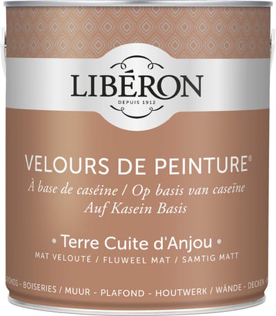Liberon Velours De Peinture Muurverf - Mat - Terre Cuite D'anjou - 2,5l