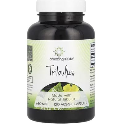 Amazing India, Tribulus, 630mg, 120 gélules végétales