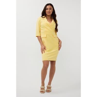 EsQualo Dress Cargo City Yellow Maat: 36 | Blousejurken Outlet | Dames | Geel