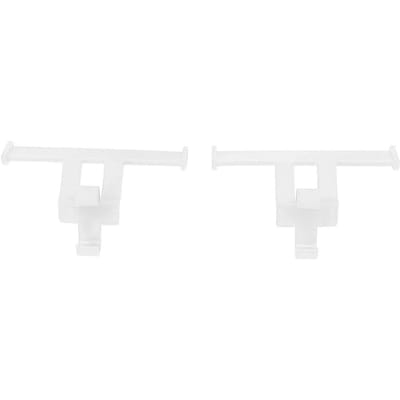 1 Paar Klompen Schoenen Staartvleugel Decor ABS Pantoffels Staartvin Decoratie Hanger Ornament Wit wit