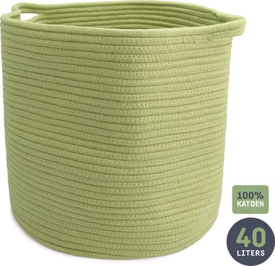 Mand van Sophie Nordinn® - Opbergmand Stockholm (Grass) - Wasmand - Wasmanden - 40 Liter