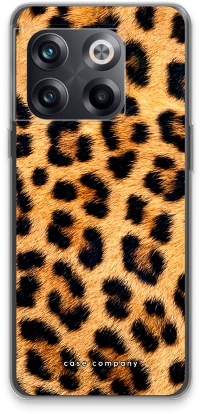 Case Company® - Hoesje geschikt voor OnePlus 10T hoesje - Luipaard - Soft Cover Telefoonhoesje - Bescherming aan alle Kanten en Schermrand