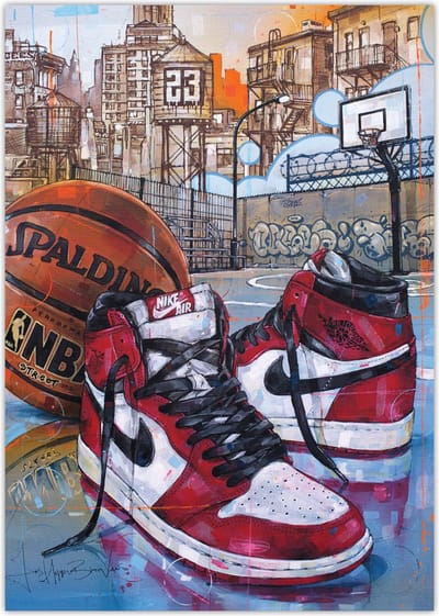 Sneaker poster basketball Chicago 29,7x42 cm (A3)