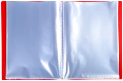 Exacompta 8x OPAK showalbum PP 5/10e - heldere tassen - 80 tassen -160 zichten - A4 - Rood - 8885E