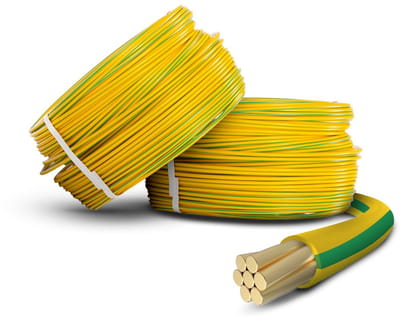 2.5mm Enkeladerige Installatiekabel Geel/Groen 6491X - Aardkabel op Maat