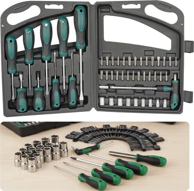 Lomera Schroevendraaierset in Koffer - Schroevendraaier Bit Set - Schroevendraaier Doppenset - Schroevendraaier en Bitset - Schroevendraaier Set - Bitset met Koffer - Doppenset met Koffer - Schroevendraaierset met Bits