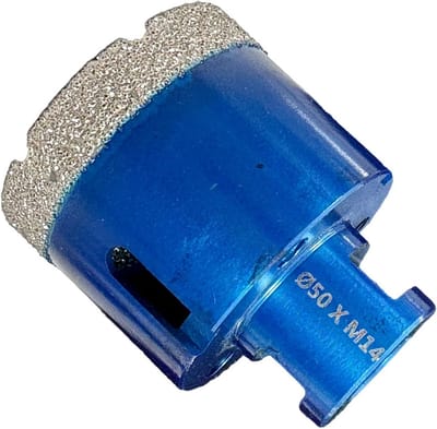 Diamanttegelboorkroon - Boorkroon voor Tegels - Snel Boren - Professionele Kwaliteit - 50 mm - Zilver