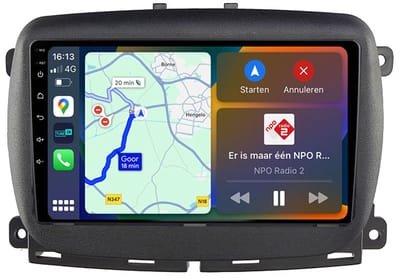 BG4U - Android Navigatie Radio geschikt voor Fiat 500 2015-2020 met Apple Carplay en Android Auto