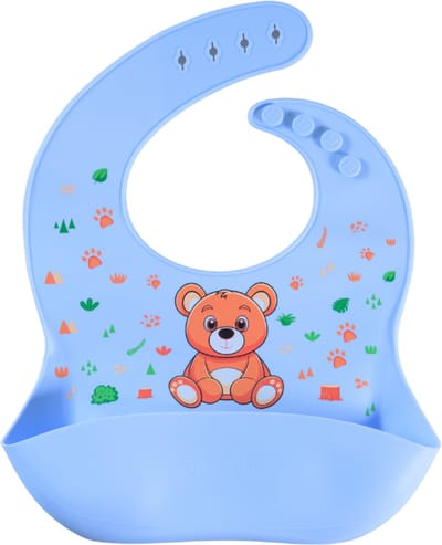 Sproudsy Slab Teddy Bear – Kraamcadeau – Kinderservies - Baby - Baby Blue