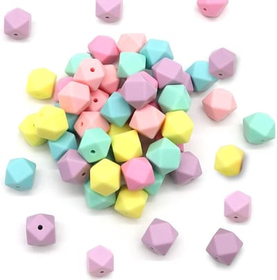 Kleurrijke 14mm Siliconen Kralen - 48 Stuks voor DIY Sieraden, Armbanden en Decoratie