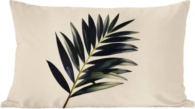Sierkussens - Kussentjes Woonkamer - 60x40 cm - Palmblad - Subtiel - Groen - beige