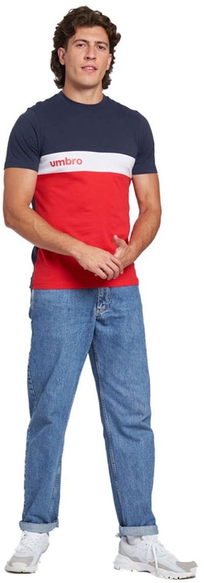 Umbro Sportswear T-shirt Met Korte Mouwen Rood,Blauw S Man