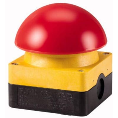 Eaton 229748 FAK-R/V/KC11/IY Voet- en slagdrukknop 230 V/AC 6 A 1x uit/aan Continu (Ø x h) 94 mm x 101 mm IP67 1 stuk(s) Piece