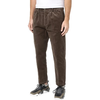 Corduroy broek met plooien Casual Friday Marc