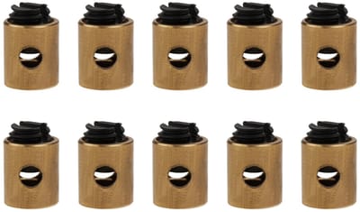 Dailygoods- Gasklep Remkabel Stop Klemmen 10X - 5x6mm - Geschikt voor ATV/Crossmotor - Metaal - Betrouwbaar - Eenvoudige installatie - Kabelstop