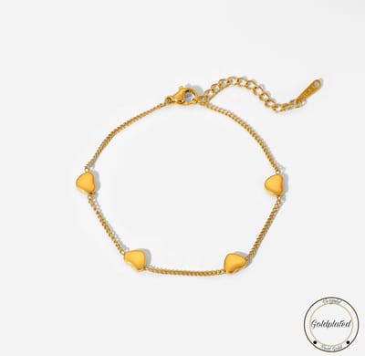Soraro Heart Armband | Goudkleurig | Hartje | Dames Armband | Vrouwen Armband | Elegante Armband | Cadeau Voor Haar | Verjaardag Cadeau