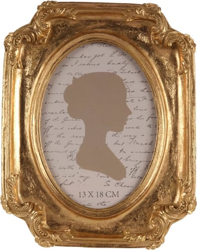 Baroque - Fotolijst - Fotolijst 13x18 cm - Goud - Resin - Staand - 25x19x3 - Polyresin