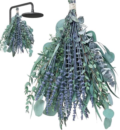 Kunst eucalyptus - Geurende takken - Ontspannende decoratie - Natuurlijke luchtreiniger - 27 stuks - Meerkleurig