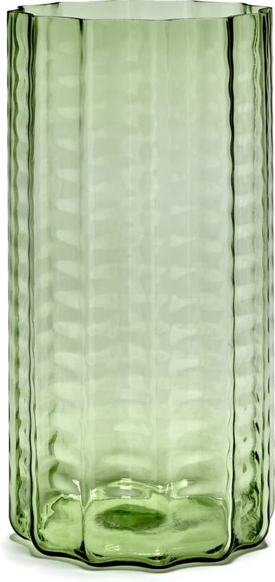 Serax - Ruben Deriemaeker Waves - Vaas - Transparant/Groen - 18 Ø - H 35cm - 2,88kg