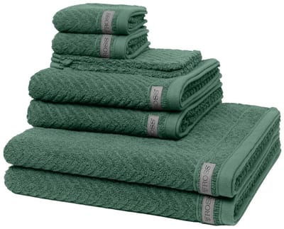 Ross Dames en Heren 2 X washandjes 2 X gasten- 2 X douche- 2 X handdoek - in set Smart