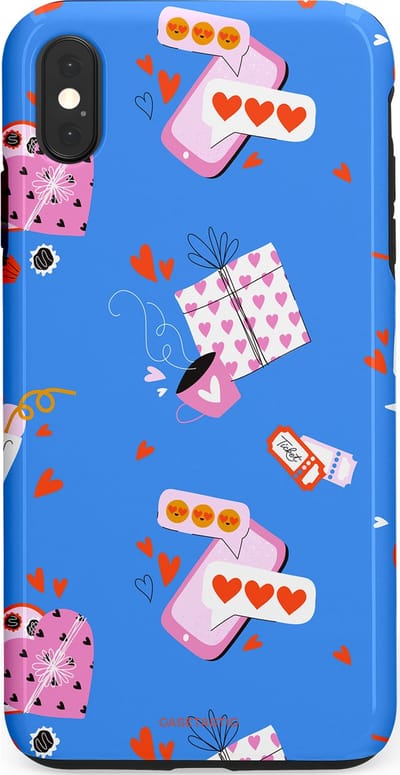 Casetastic Hoesje Geschikt voor Apple iPhone Xs Max - Stijlvolle Beschermende Duo-layer Case - Romantische Date