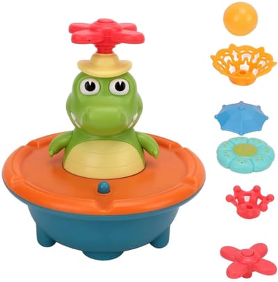 Dailygoods - Waterstraalspeelgoed - Muzikaal Douchekop - Veilig en Duurzaam - Babybadkamer - Zwembadspeelgoed - Peuter Jetbadspeelgoed - Geschikt voor...