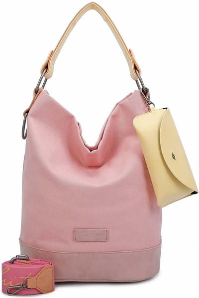 Fritzi aus Preußen Schoudertas Canvas Izzy07 Olga Hobo Bag Candy Roze