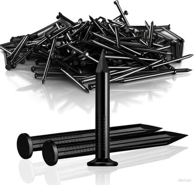 200x Zwarte Betonspijkers 30mm Staal - Stevige Nagels voor Beton, Steen en Hout