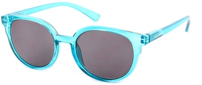 Vista Bonita NOVA – Zonneleesbril UV400 – Sterkte +0.50 – Kleur Sunny Maliblue – Unisex model – Licht en hip – Ronde pasvorm – Flexveren - Inclusief etui en doekje