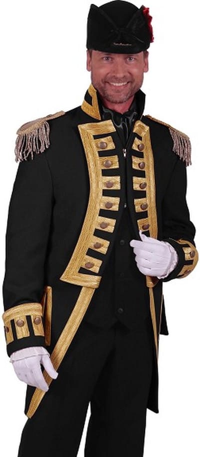 Carnavalsjas heren - Nelson - Carnaval - Oeteldonk - Zwart - Maat XL