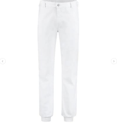 Bestex Werkbroek Food 65 polyester / 35 katoen 240 gr. m2. - wit 50