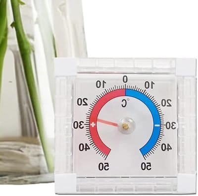 Temperatuurmeter Binnen Buiten - Weerstation Monitor - Klimaatbewaking Huis - Weerbestendige Constructie - -50C tot 50C - Wit