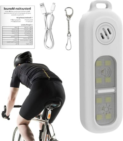 Persoonlijk Alarm - Veiligheidssirene Noodalarm - Zelfverdediging Noodsituaties - 130dB Sirene LED Licht - 8 x 2.5 x 1.8 cm