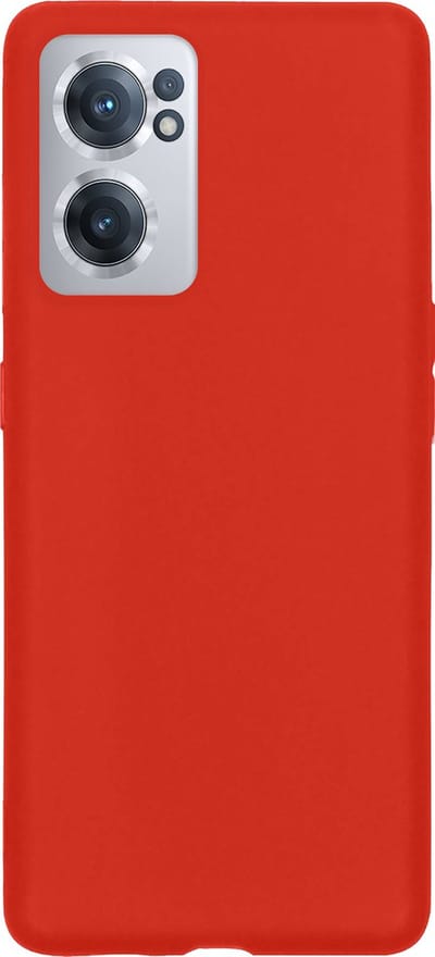 Hoes - Geschikt voor OnePlus Nord CE 2 - Sterk & Shockproof - Hoesje Cover - Siliconen Case - Rood