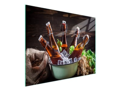 TMK ArtDeko - Snijplank Glas - 52x30 cm - Butelki design