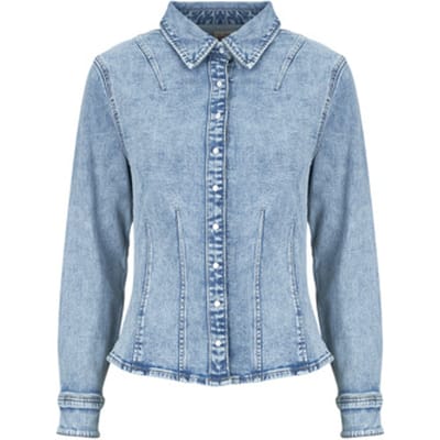 Levi's Shaped Shirt Size: L | Long-Sleeved Tops Outlet | Dames | Blauw
