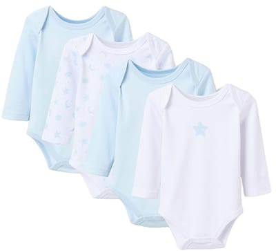 Zippy 3107468201 Body Met Lange Mouwen 4 Eenheden Veelkleurig 6-9 Months Kinderen