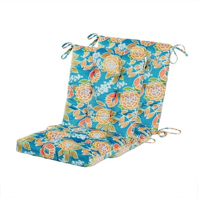 Schommelstoelkussen - Zitkussen Tuinstoel - Buiten Ontspannen - Duurzaam Polyester Canvas - 95 x 43 cm - Groen Gebloemd