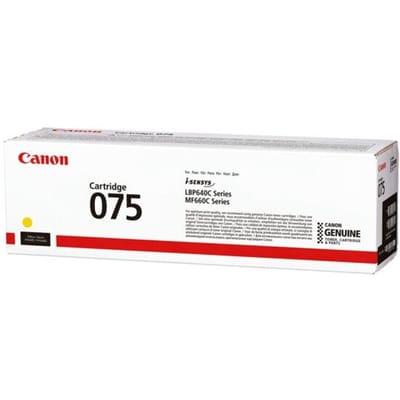 Originele Canon toner 075, tot 1300 pagina's, enkele verpakking, geel