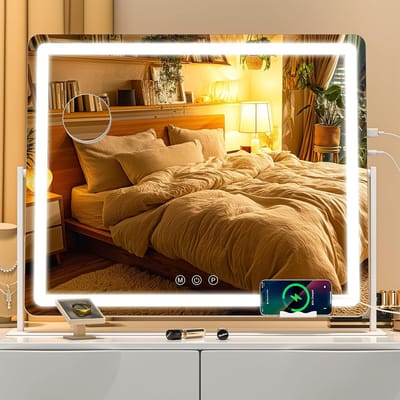 Verlichte Make-up Spiegel met Touchscreen en 3 Kleurstanden