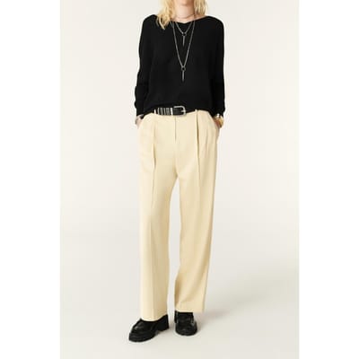 BA&SH Pantalon Gona Vanille Size: 38 | Formal pants Outlet | Dames | Beige