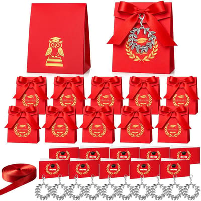 Afstudeercadeaus Sets - Bedankjes Traktaties - Feestelijke Decoratie - Symbolische Betekenis - 50 Stuks - Rood