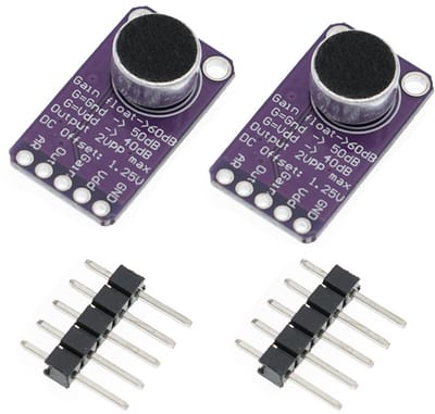 Microfoonversterker - AMP Module - Audio Opnemen - Automatische Gain Control - 2 stuks - Groen
