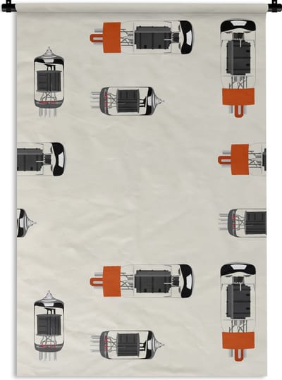 Wandkleed - Wanddoek - Vintage - Lamp - Patronen - 60x90 cm - Wandtapijt