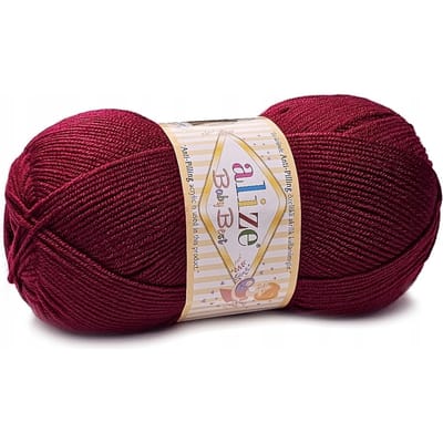 Alize baby beste zachte en delicate biet bordeaux garen voor kinderen 390